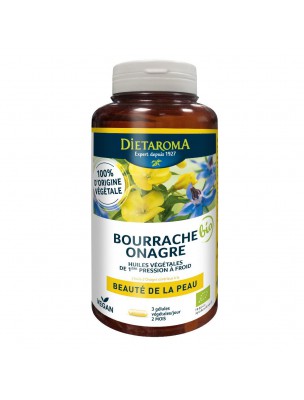 Image de Bourrache Onagre Bio - Beauté de la Peau 180 capsules - Dietaroma depuis PrestaBlog