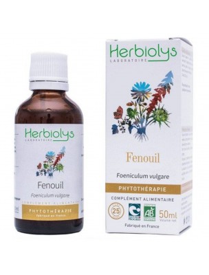 Image de Fenouil Bio - Ballonnements et Ventre plat Teinture-mère Foeniculum vulgare 50 ml - Herbiolys depuis PrestaBlog