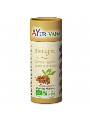 Image de Fenugrec Bio - Digestion et Appétit 60 gélules - Ayur-Vana depuis PrestaBlog