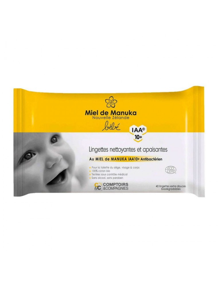 Lingettes Bebe Bio 40 Lingettes Comptoirs Et Compagnies