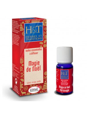 Image de Magie de Noël Bio - Synergie à diffuser 10 ml - Herbes et Traditions depuis Herboristerie Bio Louis - Paris, Province et en ligne