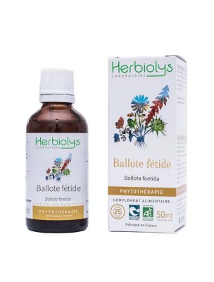 Image de Ballote fétide Bio - Stress et Digestion Teinture-mère Ballota foetida 50 ml - Herbiolys depuis PrestaBlog