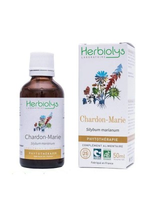 Image de Chardon-Marie Bio - Foie et Vésicule Teinture-mère Silybum marianum 50 ml - Herbiolys depuis PrestaBlog