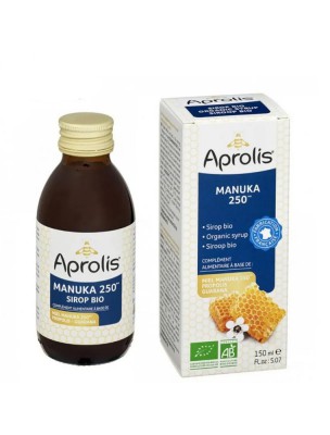 Image de Sirop Bio - Propolis, Guarana et Manuka 250 150 ml - Aprolis depuis Achetez les produits Aprolis à l'herboristerie Louis