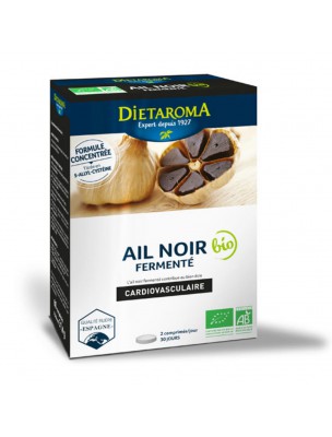 Image de Ail Noir Fermenté Bio - Système Circulatoire 60 comprimés - Dietaroma depuis PrestaBlog