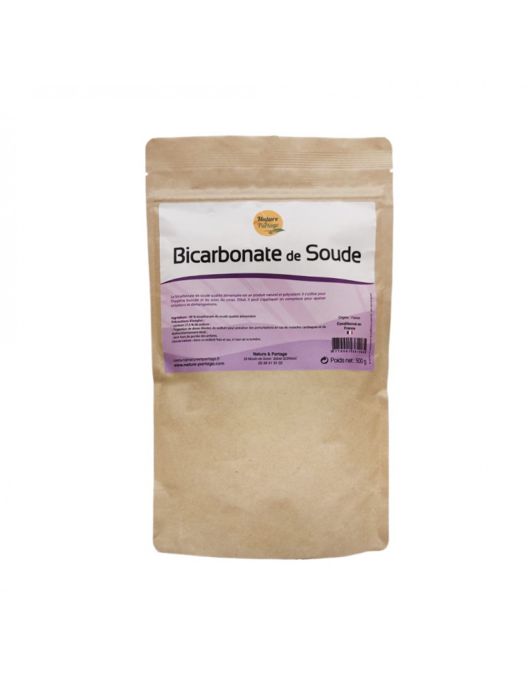 Bicarbonate de Soude - Qualité alimentaire 500g - Nature & Partage