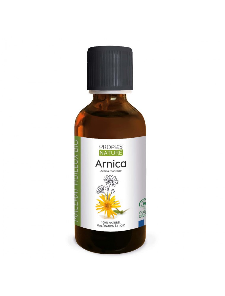 Une huile de massage à l'extrait de fleur d'arnica bio, conçue