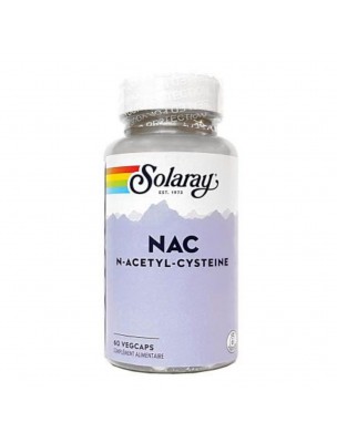 Image de NAC 600mg - Voies Respiratoires 60 capsules - Solaray via Sapin blanc (Sapin Pectiné) Sans Alcool Bio - Articulation et Respiration 30 ml - Herbiolys