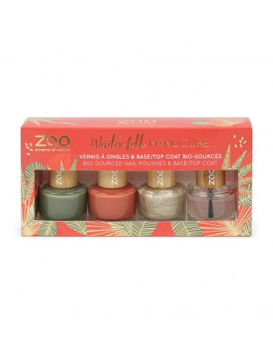 Image de Coffret Vernis à ongles Noël - Winter Folk Manucure - Zao Make-up depuis Herboristerie Bio Louis - Paris et Province