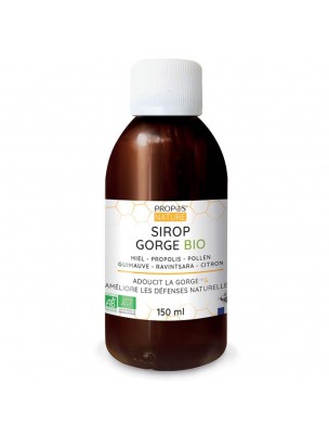 Image de Sirop Gorge Bio - Maux de Gorge 150 ml - Propos Nature depuis Découvrez nos sirops naturels en vente en ligne