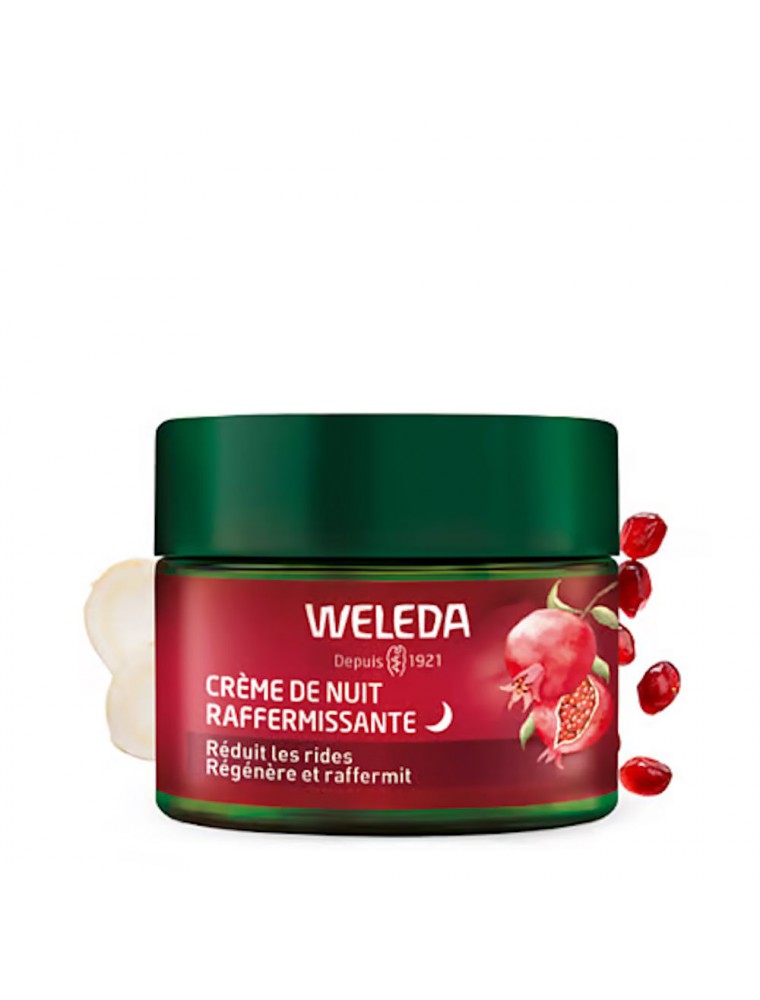 Image principale de la modale pour Crème de Nuit raffermissante à la Grenade - Soin de la Peau 40 ml - Weleda