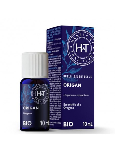 Image principale de Origan Bio - Huile essentielle d'Origanum compactum 10 ml - Herbes et Traditions
