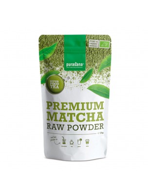 Image de Matcha Premium Bio - Vitalité SuperFoods 75g - Purasana depuis Matcha : Thé vert aux multiples bienfaits - Vente en ligne