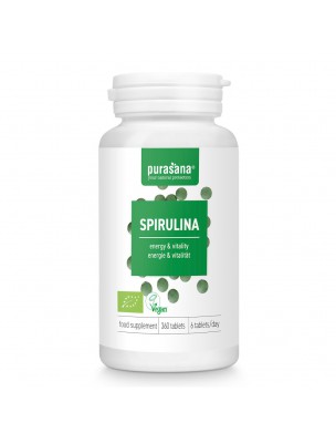 Image de Spiruline Bio - Revitalisant 360 comprimés - Purasana via Acérola Maxi - Vitamine C Naturelle 150 comprimés - Nature et Partage