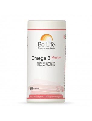 Image de Oméga 3 Magnum 1400 - Cœur et Cerveau 90 capsules - Be-Life depuis Acides gras naturels pour une santé optimale