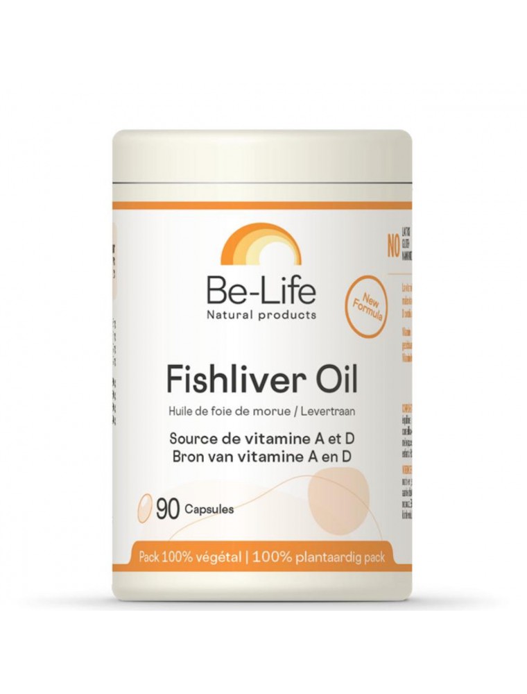 Image principale de la modale pour Fishliver Oil (Foie de Morue) Bio - Huile de Foie de Morue 90 capsules - Be-Life