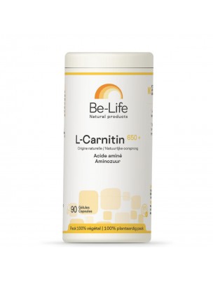 Image de L-Carnitin 650+ - Acide aminé 90 gélules - Be-Life depuis Achetez des acides aminés de qualité supérieure