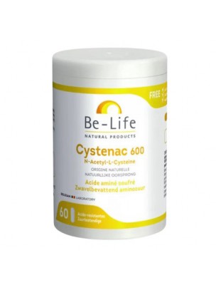 Image de Cystenac 600 - Acide aminé soufré 60 gélules - Be-Life depuis Achetez les produits Be-Life à l'herboristerie Louis (2)