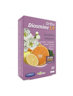 Image de Diosmine 1.9 - Circulation 30 comprimés - Orthonat Nutrition depuis Gélules et comprimés de plantes mélangées - Phytothérapie et herboristerie