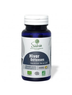 Image de Alternativ'aroma Bio - Défenses Hiver 120 capsules d'huiles essentielles - Salvia via Eucalyptus mentholé - Huile essentielle Eucalyptus dives - Pranarôm