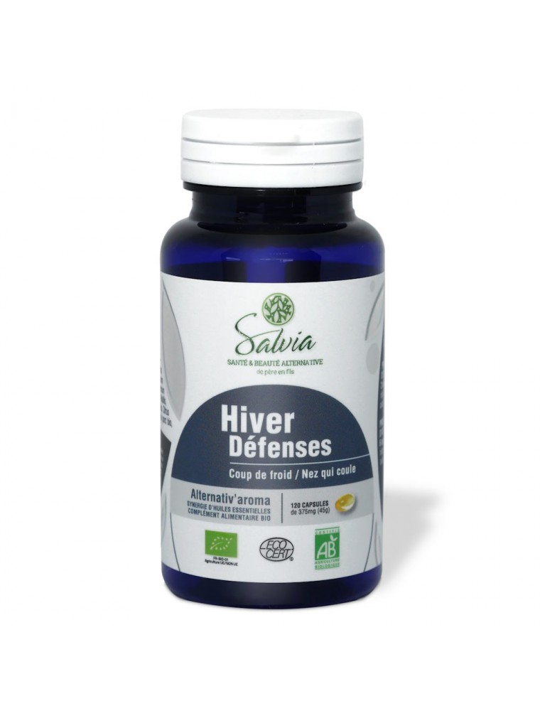 Image principale de la modale pour Alternativ'aroma Bio - Défenses Hiver 120 capsules d'huiles essentielles - Salvia