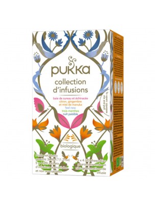 Image de Herbal Collection Bio - Infusion 20 sachets - Pukka Herbs depuis Commandez les produits Pukka Herbs à l'herboristerie Louis