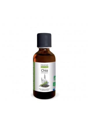 Image de Chia Bio - Huile végétale de Salvia hispanica 50 ml - Propos Nature depuis Herboristerie Louis - Produits de phytothérapie et d'herboristerie en ligne (37)