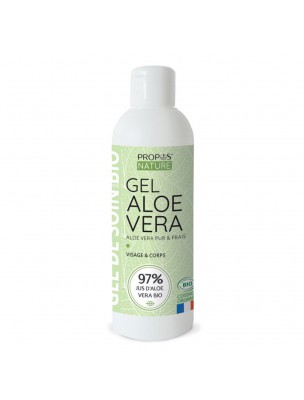 Image de Gel d'Aloe vera Bio - Visage et Corps 200 ml - Propos Nature via Aloe vera gel à boire Bio - Digestion et Immunité 1L - Purasana