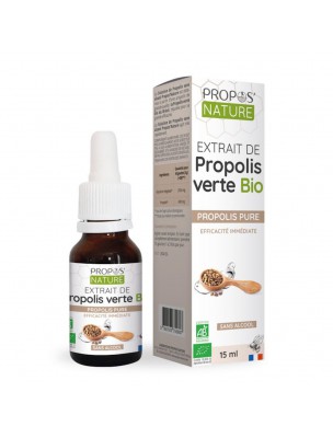 Image de Propolis Verte Bio Solution sans alcool - Système immunitaire 15 ml - Propos Nature depuis Résultats de recherche pour "Tisani%EF%BF%BD%EF%BF%BDre Paon ?controller=404?controller=404?controller=404?controller=404?controller=404"