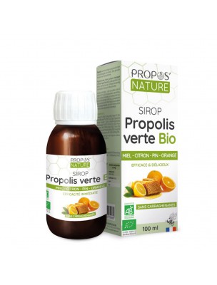 Image de Sirop Propolis verte Bio - Défenses et Voies respiratoires 100 ml - Propos Nature depuis Découvrez nos sirops naturels en vente en ligne