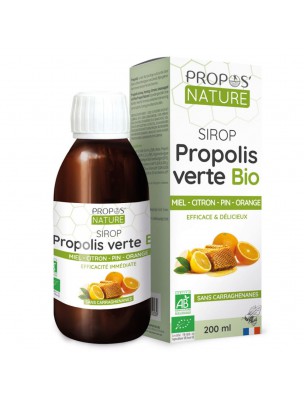 Image de Sirop Propolis verte Bio - Défenses et Voies respiratoires 200 ml - Propos Nature depuis Découvrez nos sirops naturels en vente en ligne
