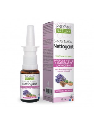 Image de Spray nasal nettoyant - Propolis et  Hydrolat de lavande  15 ml - Propos Nature via Spray nasal Quinton - Eau de Quinton 100ml - Quinton