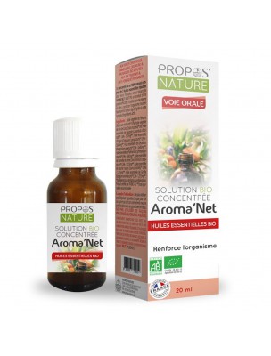 Image de Aroma'Net Solution Concentrée Bio - Immunité 20 ml - Propos Nature via Vitamine C 1000 mg - Solaray - Tonus 100 comprimés