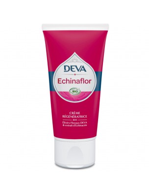 Image de Echinaflor Bio - Crème Régénératrice 50 ml - Deva depuis Cosmétiques aux fleurs de Bach | Produits naturels de phytothérapie