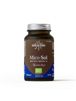 Image de Mico-Sol Bio - Immunité et Tonus 70 capsules - Hifas Da Terra depuis Champignons médicinaux - Bienfaits et vente en ligne