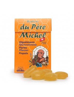 Image de Bonbons du Père Michel - Plantes et Propolis 70 g - Bioligo depuis Bonbons propolis mielristerie