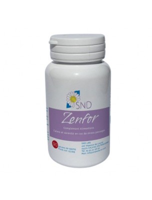 Image de Zenfor - Stress et Relaxation 90 gélules - SND Nature depuis Autres compléments alimentaires – Vente en ligne phyto et herboristerie