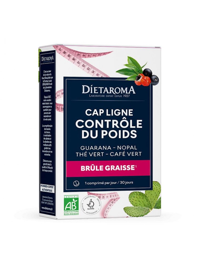 Image principale de la modale pour Capligne Brûle-graisse et Contrôle du poids Bio 30 comprimés - Dietaroma