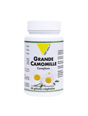 Image de Grande Camomille Complexe - Maux de Tête 30 gélules végétales - Vit'all+ depuis Résultats de recherche pour "Ginkgo Biloba -"