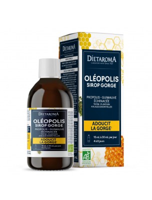 Image de Oléopolis Bio - Sirop Gorge 125 ml - Dietaroma depuis Herboristerie Bio Louis - Paris et Province