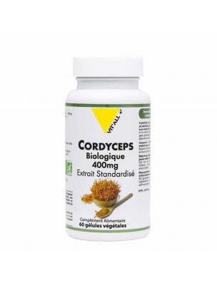 Image de Cordyceps 400mg Bio - Immunité 60 gélules végétales - Vit'all+ depuis Commandez les produits Vit'All + à l'herboristerie Louis