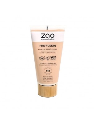 Image de Fond de Teint Fluide Pro'Fusion Bio - Beige Pétale 853 30 ml - Zao Make-up depuis Herboristerie Louis - Produits de phytothérapie et d'herboristerie en ligne (70)