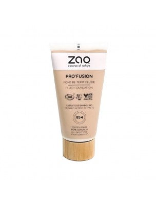 Image de Fond de Teint Fluide Pro'Fusion Bio - Médium Naturel 854 30 ml - Zao Make-up depuis Herboristerie Louis - Produits de phytothérapie et d'herboristerie en ligne (70)