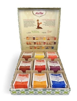 Image de Coffret Sélection Bio - Assortiments d'infusions ayurvédiques 45 sachets - Yogi Tea depuis Passiflore Bio - 50g - Tisane