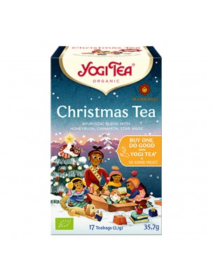 Image de Christmas Tea Bio - Rooibos de Noël 17 sachets - Yogi Tea depuis Herboristerie Bio Louis - Paris et Province