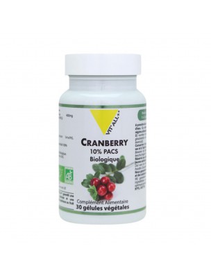 Image de Cranberry 400mg Bio - Voies Urinaires 30 gélules végétales - Vit'all+ depuis Produits de phytothérapie en ligne (28)