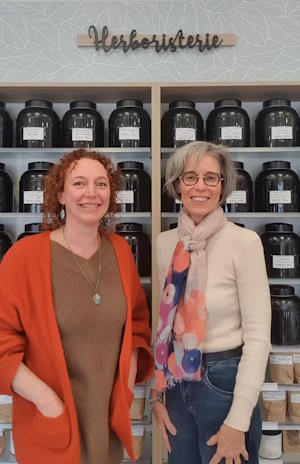 Lucile et Cécile de l'herboristerie du Touvet